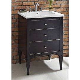 Fairmont Designs Charlottesville w/Nickel 24" Vanity - Vintage Black