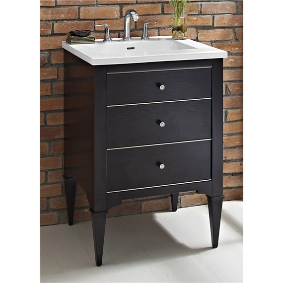 Fairmont Designs Charlottesville w/Nickel 24" Vanity - Vintage Black