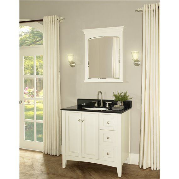 Fairmont Designs Shaker Americana 36" Vanity Drawer-right - Polar White