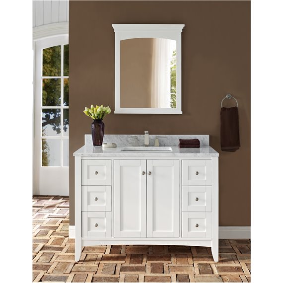 Fairmont Designs Shaker Americana 48" Vanity - Polar White