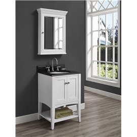 Fairmont Designs Shaker Americana 24" Open Shelf Vanity - Polar White