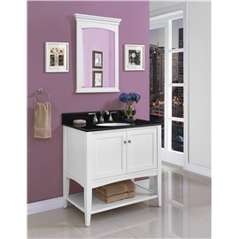 Fairmont Designs Shaker Americana 36" Open Shelf Vanity - Polar White