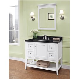 Fairmont Designs Shaker Americana 42" Open Shelf Vanity - Polar White