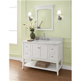 Fairmont Designs Shaker Americana 48" Open Shelf Vanity - Polar White