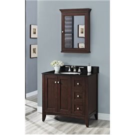 Fairmont Designs Shaker Americana 36" Vanity Drawer-right - Habana Cherry