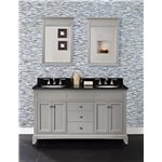 Fairmont Designs Smithfield 60" Double Bowl Vanity - Medium Gray