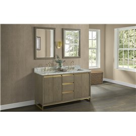 Fairmont Designs Ambassador 60" Double Bowl Vanity - Antique Grey