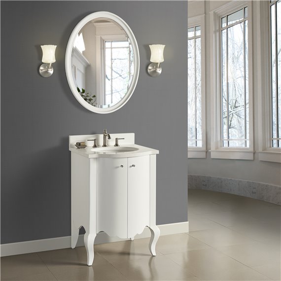 Fairmont Designs Belle Fleur 24" Vanity - Glossy White