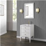 Fairmont Designs Charlottesville w/Brass 24" Vanity - Polar White