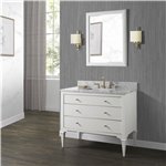 Fairmont Designs Charlottesville w/Brass 42" Vanity - Polar White