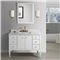 Fairmont Designs Charlottesville w/Brass 48" Vanity - Door - Polar White