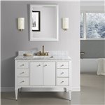 Fairmont Designs Charlottesville w/Brass 48" Vanity - Door - Polar White