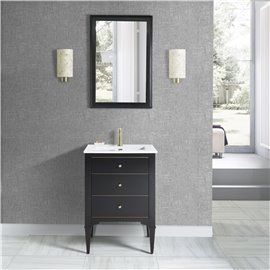 Fairmont Designs Charlottesville w/Brass 24" Vanity - Vintage Black