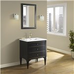 Fairmont Designs Charlottesville w/Brass 30" Vanity - Vintage Black