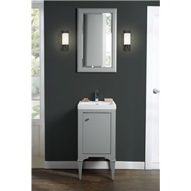 Fairmont Designs Charlottesville w/Nickel 18x16" Vanity - Door - Light Gray