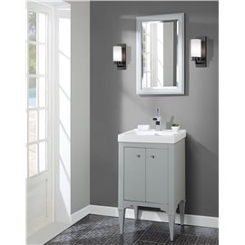 Fairmont Designs Charlottesville w/Nickel 21x18" Vanity - Door - Light Gray