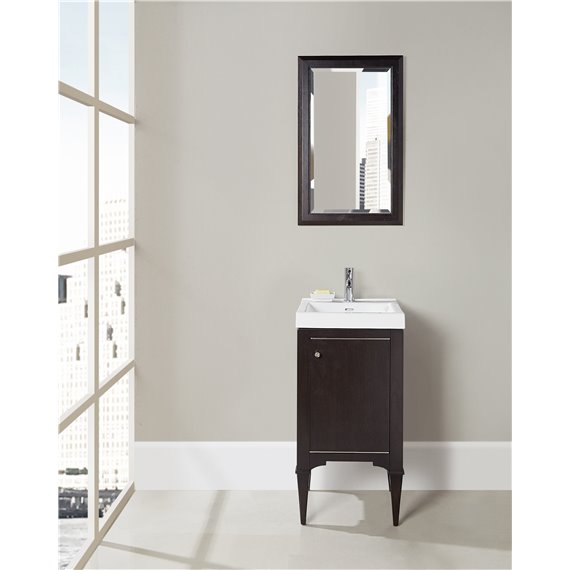 Fairmont Designs Charlottesville w/Nickel 18x16" Vanity - Door - Vintage Black