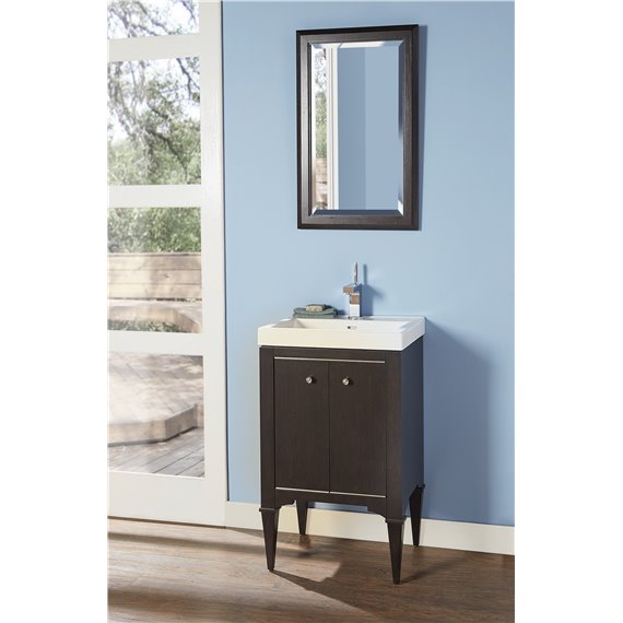 Fairmont Designs Charlottesville w/Nickel 21x18" Vanity - Door - Vintage Black