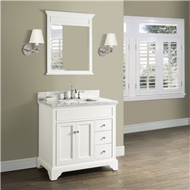 Fairmont Designs Framingham 36" Vanity Drawer-right - Polar White