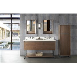 Fairmont Designs M4 60" Double Bowl Vanity - Natural Walnut