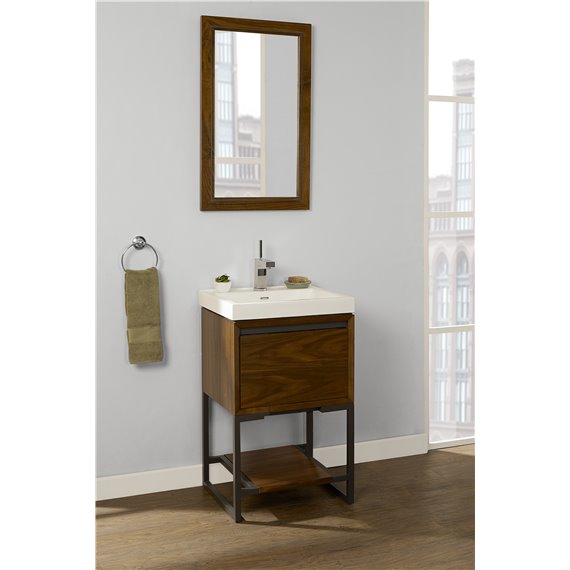 Fairmont Designs M4 21x18" Open Shelf Vanity - Natural Walnut