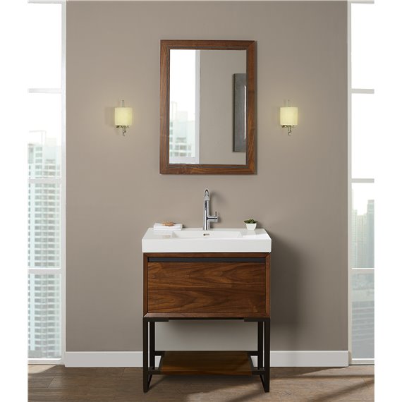 Fairmont Designs M4 30x18" Open Shelf Vanity - Natural Walnut