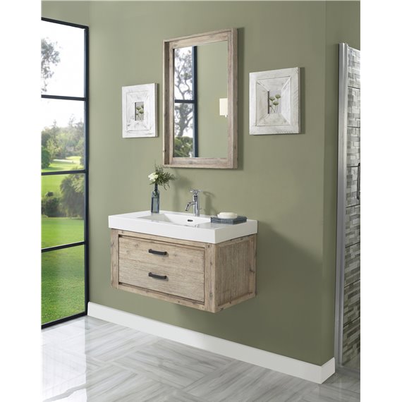 Fairmont Designs Oasis 36x18" Wall Mount Vanity - Sand Pebble