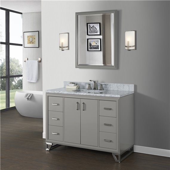 Fairmont Designs Revival 48" Vanity - Glossy Medium Gray