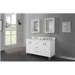 Fairmont Designs Revival 60" Double Bowl Vanity - Glossy White