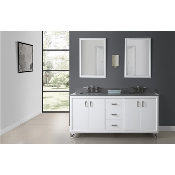 Fairmont Designs Revival 72" Double Bowl Vanity - Glossy White