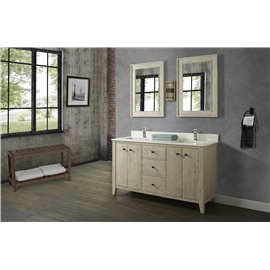 Fairmont Designs River View 60" Double Bowl Vanity - Toasted Almond