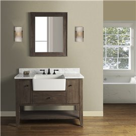 Fairmont Designs River View 48" Open Shelf Farmhouse Vanity - Coffee Bean