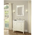 Fairmont Designs Shaker Americana 36x18" Vanity - Polar White