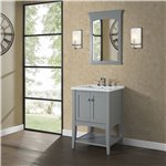 Fairmont Designs Shaker Americana 24" Open Shelf Vanity - Light Gray