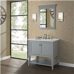 Fairmont Designs Shaker Americana 36" Open Shelf Vanity - Light Gray