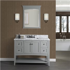 Fairmont Designs Shaker Americana 48" Open Shelf Vanity - Light Gray