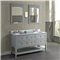 Fairmont Designs Shaker Americana 60" Double Bowl Open Shelf Vanity - Light Gray
