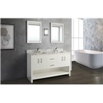 Fairmont Designs Studio One 60" Double Bowl Vanity - Glossy White