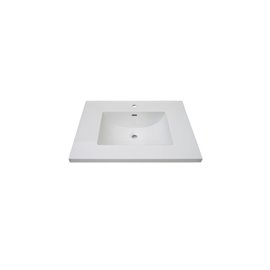 Fairmont Designs 3cm (1-1/4") 31" Tops White Ceramic Vanity Sink Top with Integral Bowl