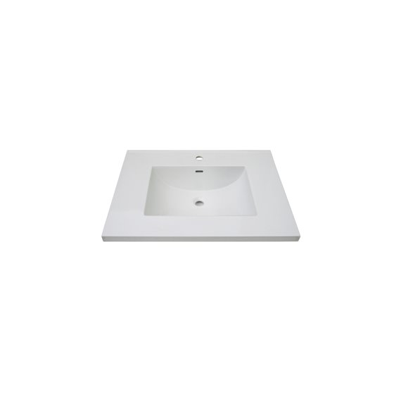 Fairmont Designs 3cm (1-1/4") 31" Tops White Ceramic Vanity Sink Top with Integral Bowl