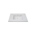 Fairmont Designs 3cm (1-1/4") 37" Tops White Ceramic Vanity Sink Top with Integral Bowl