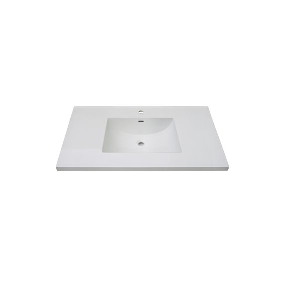 Fairmont Designs 3cm (1-1/4") 43" Tops White Ceramic Vanity Sink Top with Integral Bowl