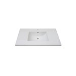 Fairmont Designs 3cm (1-1/4") 43" Tops White Ceramic Vanity Sink Top with Integral Bowl