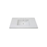 Fairmont Designs 3cm (1-1/4") 43" Tops White Ceramic Vanity Sink Top with Integral Bowl