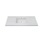 Fairmont Designs 3cm (1-1/4") 49" Tops White Ceramic Vanity Sink Top with Integral Bowl