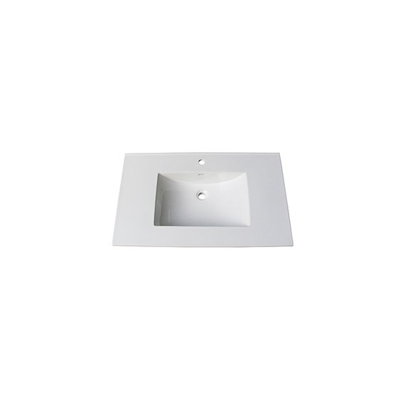 Fairmont Designs (11/16") 37" Tops White Ceramic Vanity Sink Top with Integral Bowl