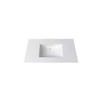 Fairmont Designs (11/16") 43" Tops White Ceramic Vanity Sink Top with Integral Bowl