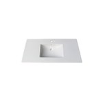 Fairmont Designs (11/16") 49" Tops White Ceramic Vanity Sink Top with Integral Bowl