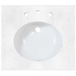 Fairmont Designs 2cm (3/4") 25" Quartz Top Ogee Edge