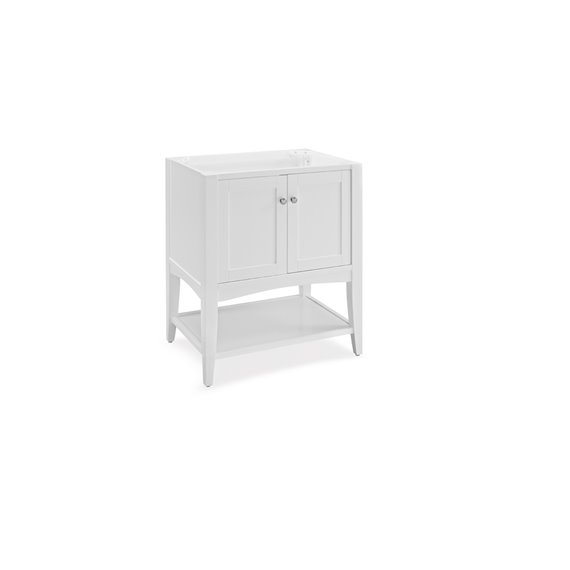 Fairmont Designs Shaker Americana 30" Open Shelf Vanity - Polar White